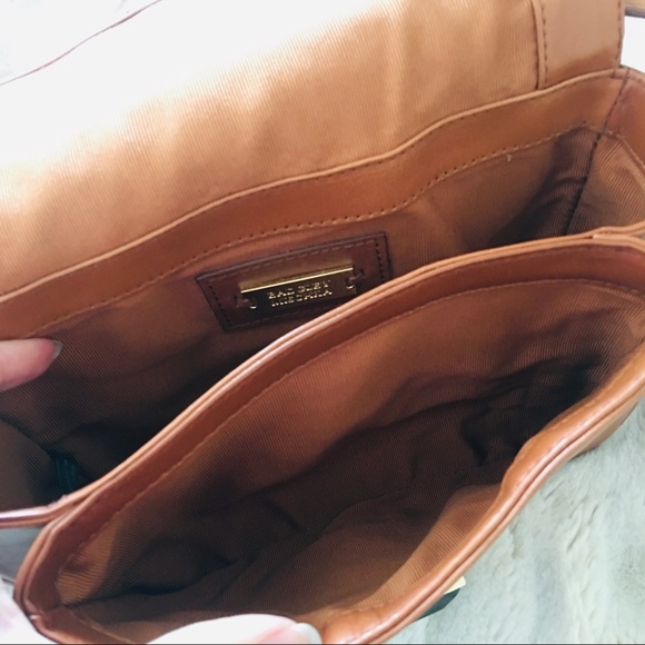 Badgley Mischka Croc skin leather shoulder bag - Picture 4 of 5